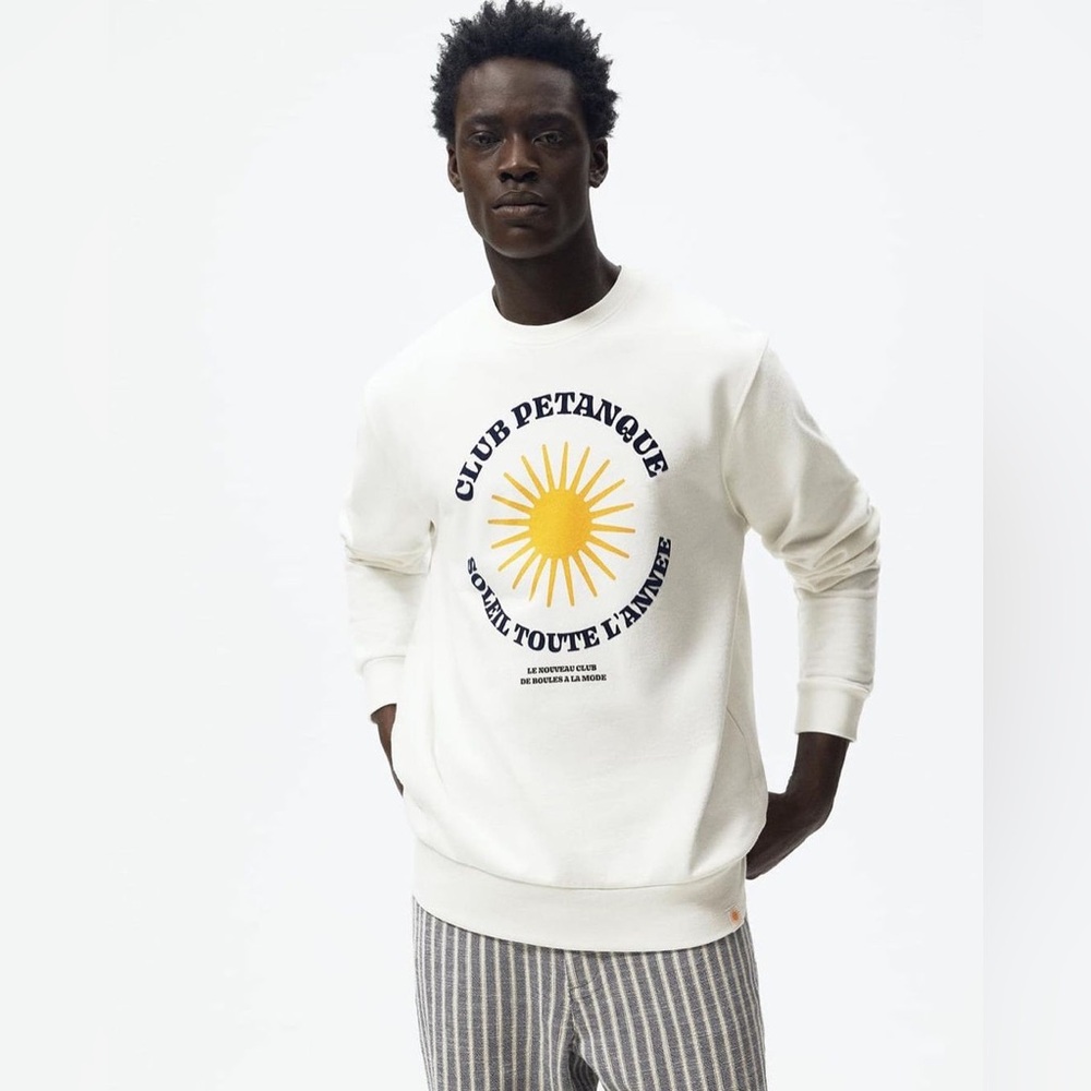 ZARA X CLUB PETANQUE crewneck .